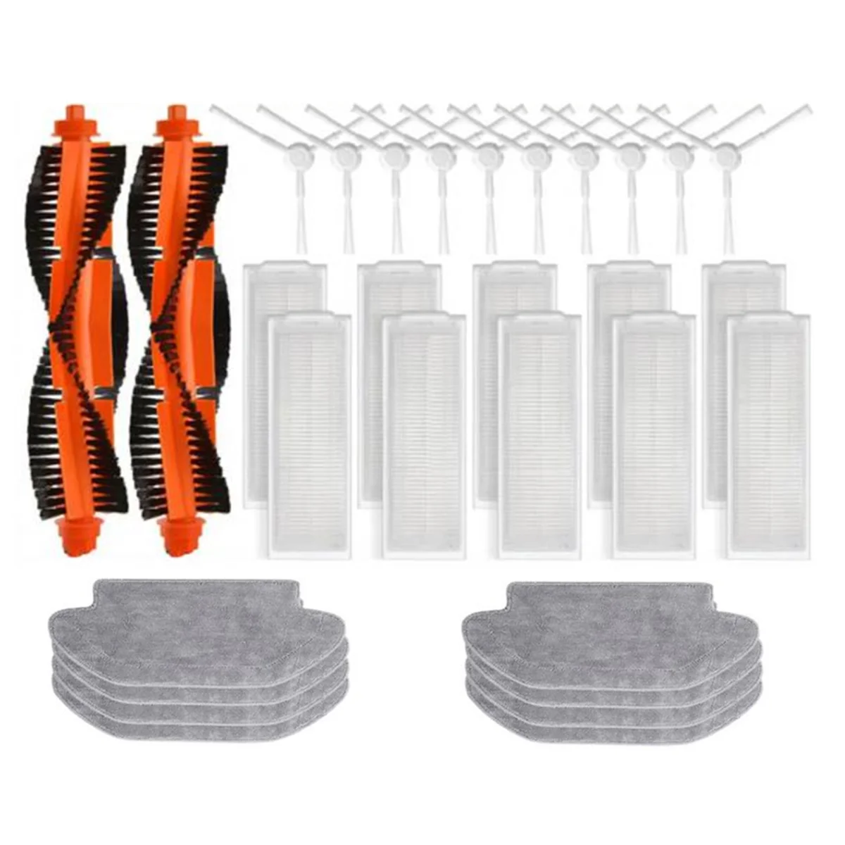 Accessories Kit for Robot Vacuum S10 S12 T12 B106Gl/ Mop 2S Xmstjqr2S/3C B106Cn Parts Main Side Brush Filter Mop