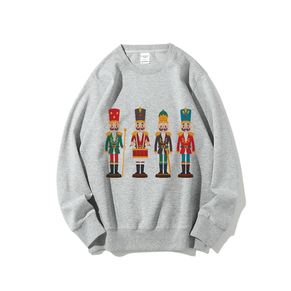 Nutcracker Sweatshirt gula Plum peri Sweater natal wanita Pullover hadiah liburan Natal grafis Tee pakaian Xmas Shirt Outfit