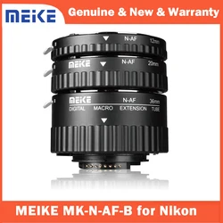 Meike N-AF-B Auto Focus Macro Extension Tube Set 12 20 36mm Adaptateur Anneau Pour Nikon D3100 D5000 Tous DSLR taches AF-S DX Objectif De La Caméra