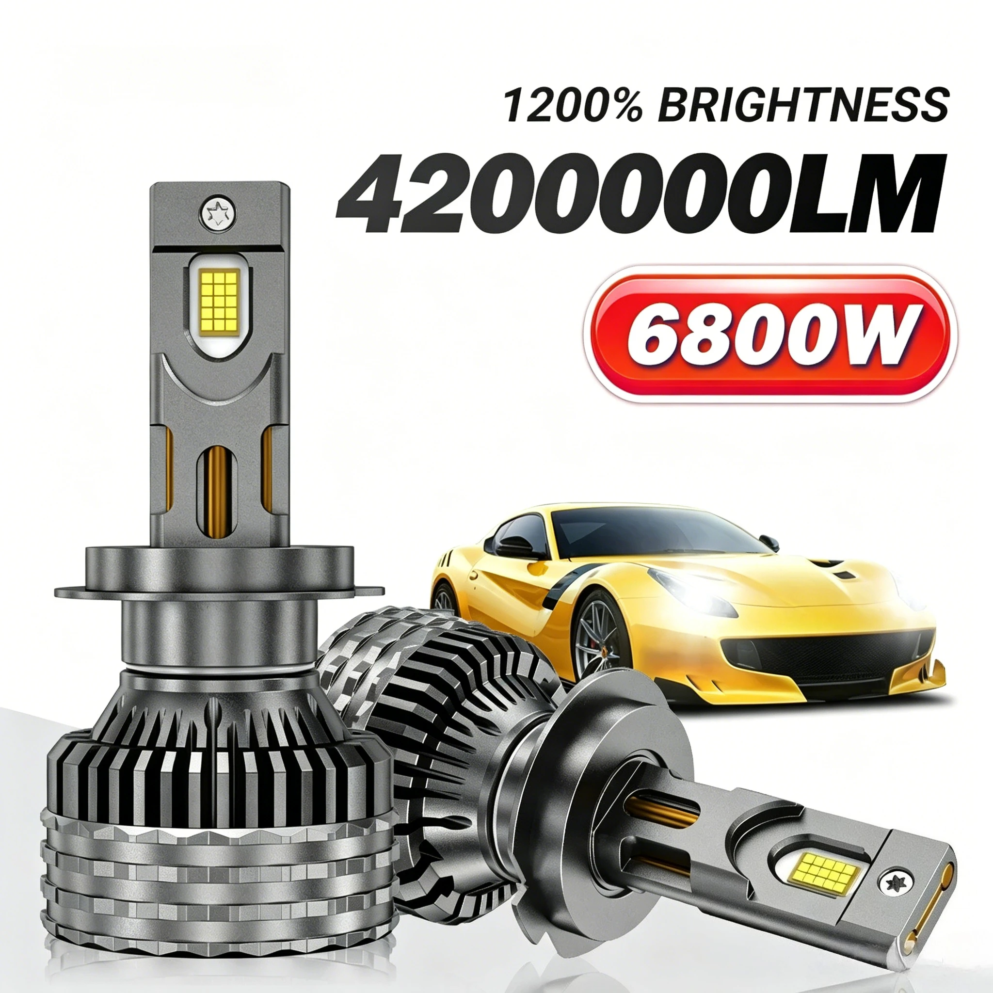 

H7 LED H4 LED Canbus Bulbs Headlight 6800W 4200000LM H11 HB4 9006 HB3 9005 Auto Moto 12V For Car CSP 9054 CHIP 24v For Truck