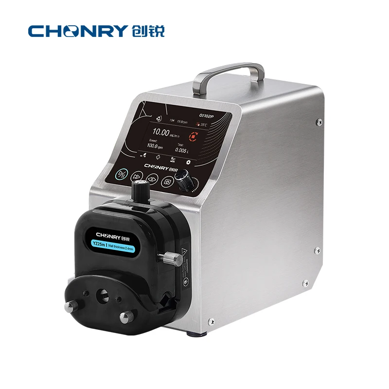 CHONRY 0I102P Intelligent Lab Liquid Transfer Multi-channel Peristalt Pump Speed Adjustable High Flow