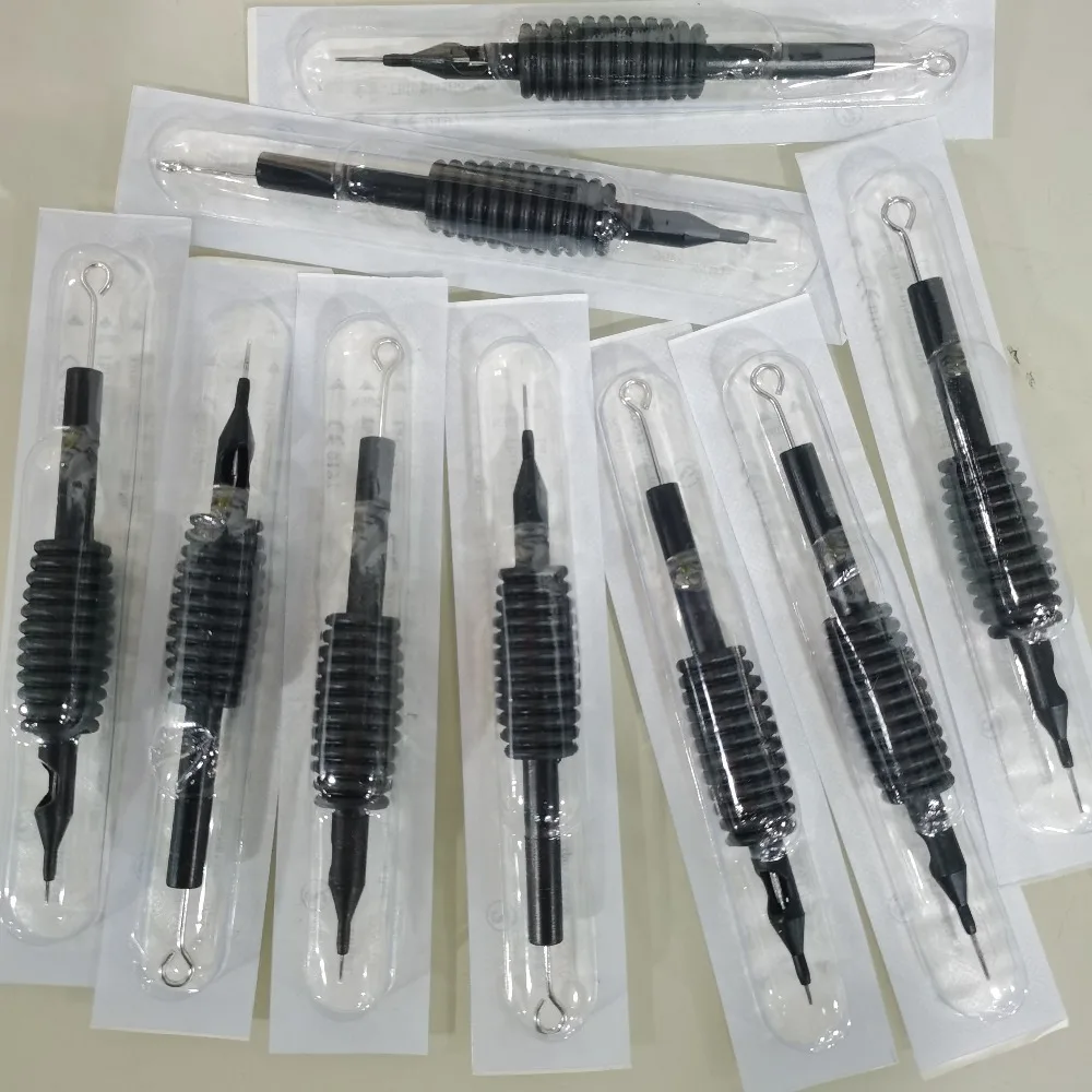 

1 шт. одноразовые стерильные иглы для татуировки, силиконовая ручка, инструменты для макияжа, косметические инструменты, трубки для татуировки, наконечники, ручки 1RL/3RL/5RL/19RL