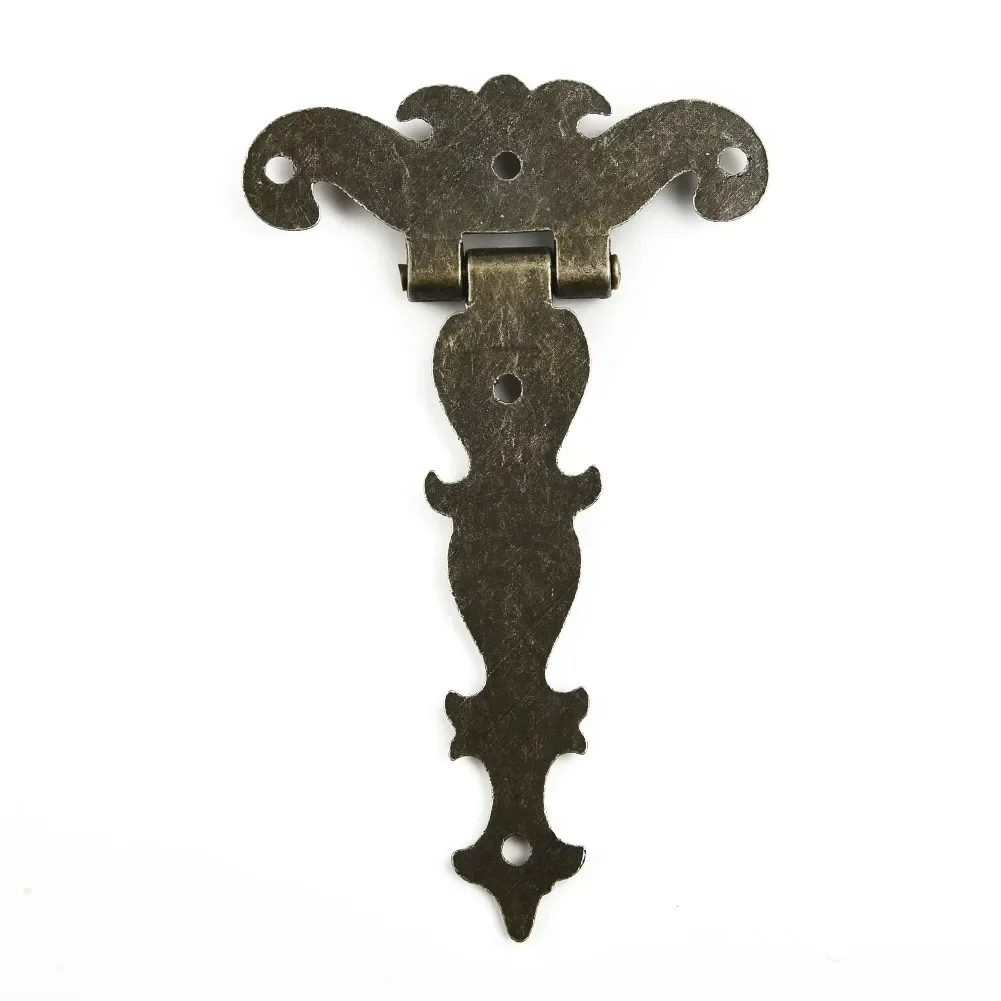 Charnière en alliage de zinc bronze, raccords de meubles, charnières bout à bout, boîte en bois antique, décoration de la maison, kit de réparation de meubles, 2 pièces