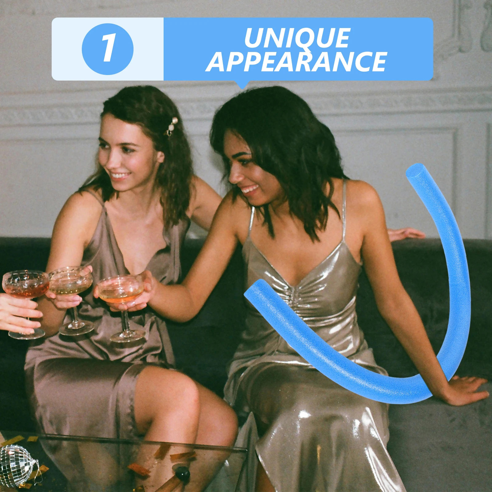 

2pcs Jumbo Hollow Pool Noodles Heavy Duty Foams Big Thick Swim Noodles Floating Craft Montage Stick Set For