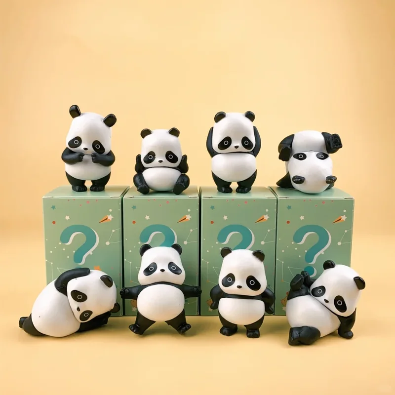 

Подлинная пятно панда в рулоне панды, рулонная слепая коробка, фигурка 2-го поколения, ежедневное украшение, подарок на день рождения, прекрасный подарок с животными для детей
