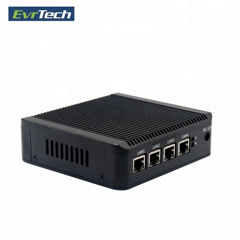 wholesale J1900 firewall router barnbone 4 Lan port embedded  mini pc hardware aes-ni Pfsense