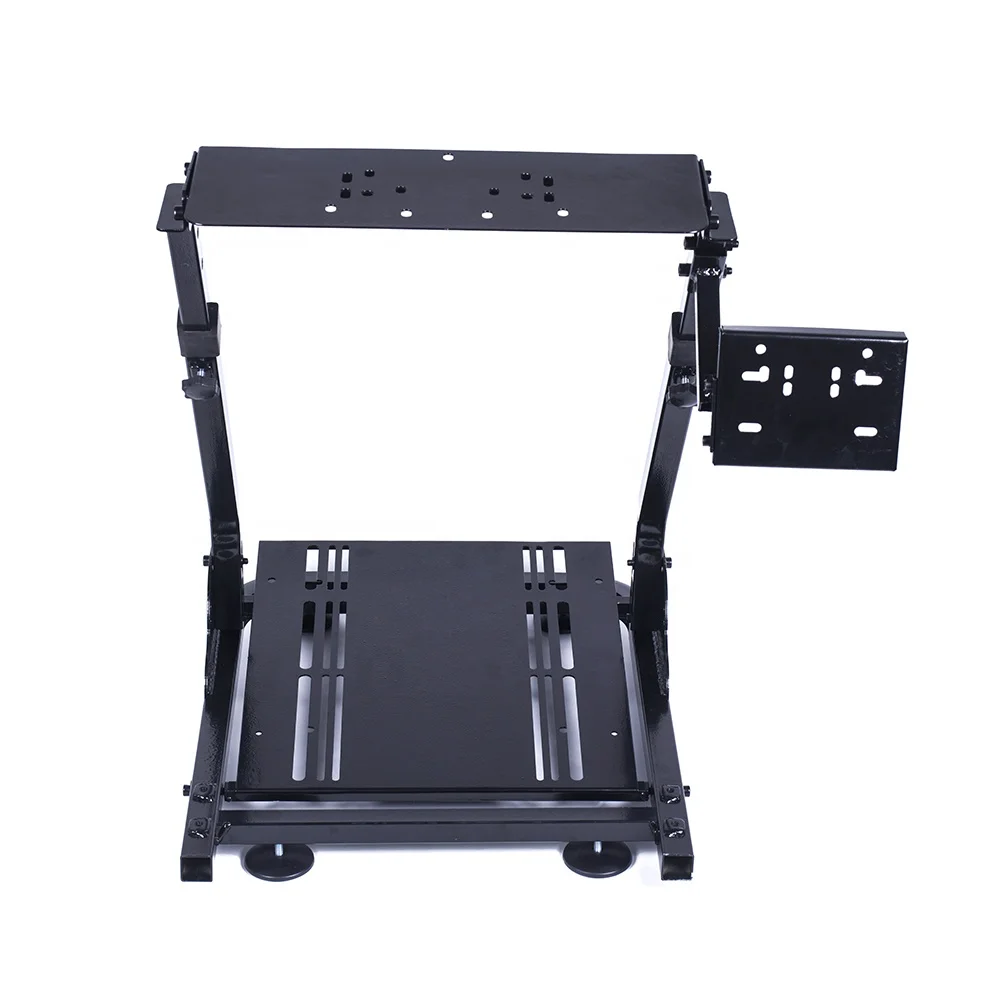 

Sim Racing Wheel Stand with Fixed Gaming Chair for Thrustmaster Racing Simulator Foldable Tilt-Adjustable Steering Wheel Stand