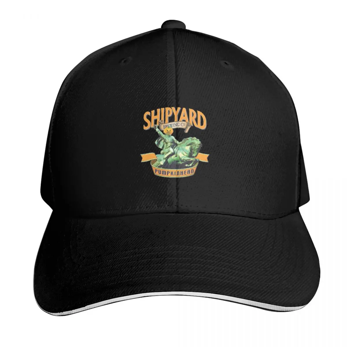 Shipyard Brewing Pumpkinhead Essential Baseball Cap Sun Protection UPF 50+ Breathable Mesh Back Adjustable Buckle Closure