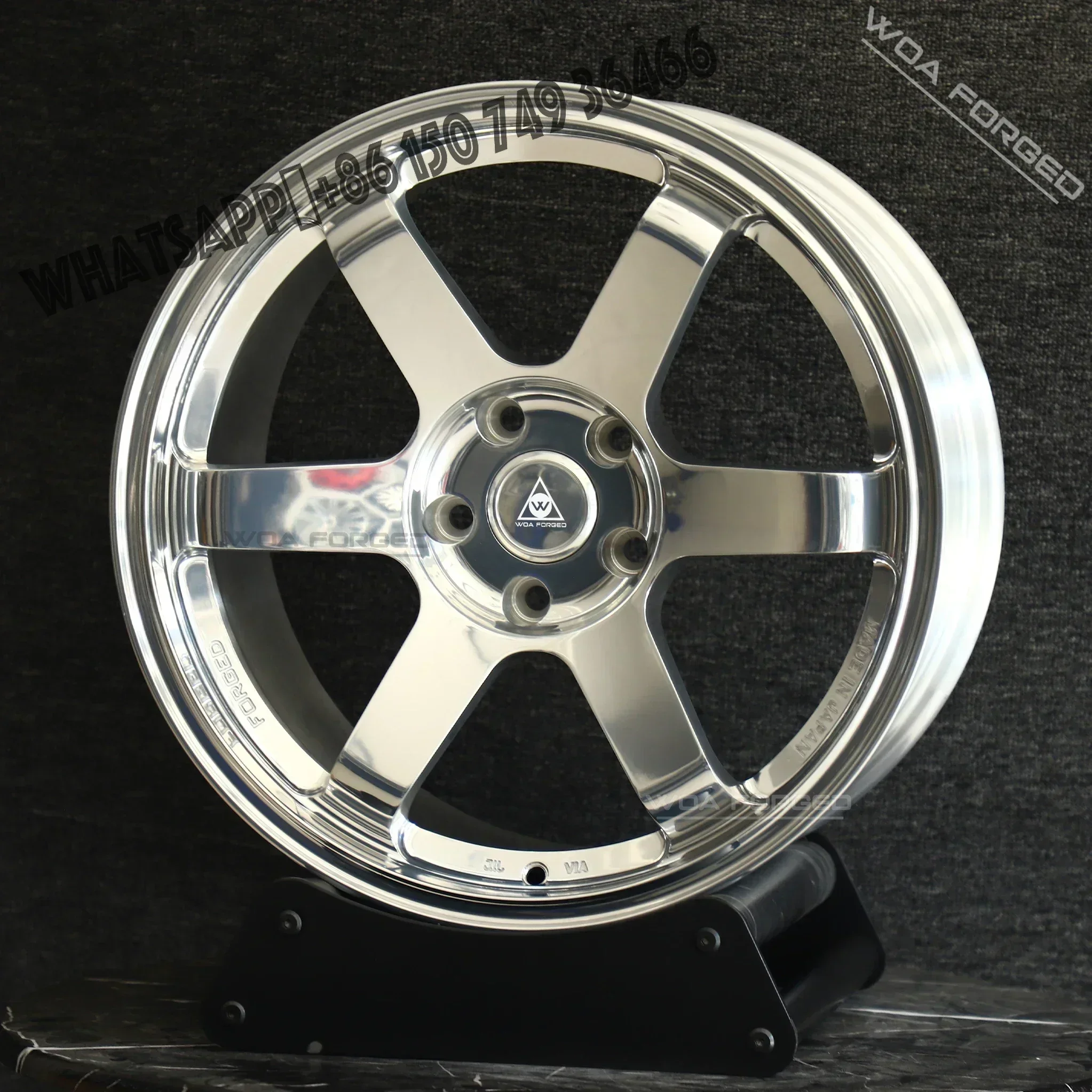 

For 6061-T6 Lightweight Compatible TE37 Wheels Single-Piece Forged 25mm 30mm 98mm Chrome Rims New Passenger Car Wheels