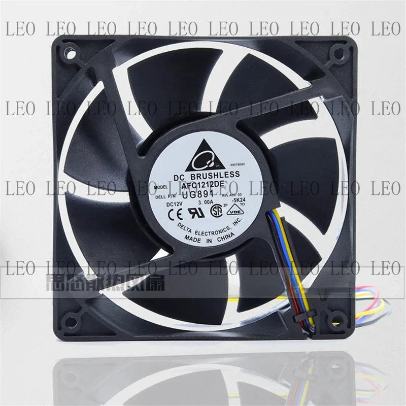 AA   AFC1212DE 12CM 12V 3A 12038 ultra-large air volume 4wire PWM intelligent temperature control Ant S9 violent cooling fan