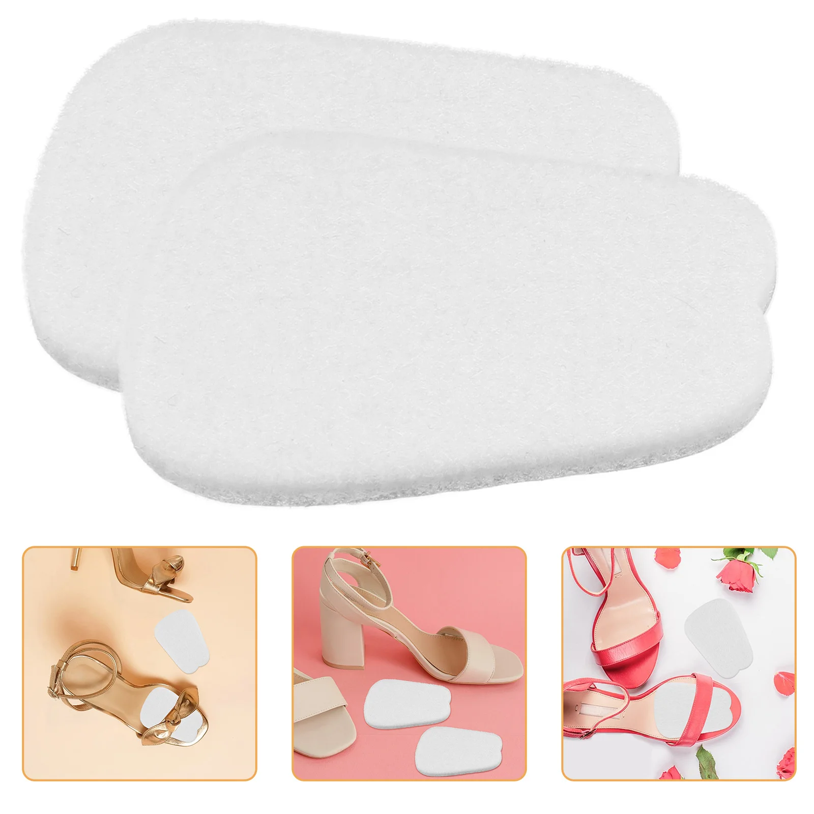 

4Pairs Metatarsal Felt Foot Pads Forefoot Cushion Adhesive Ball of Foot Pads Soft Pain Relief for Men Women Metatarsal Insoles