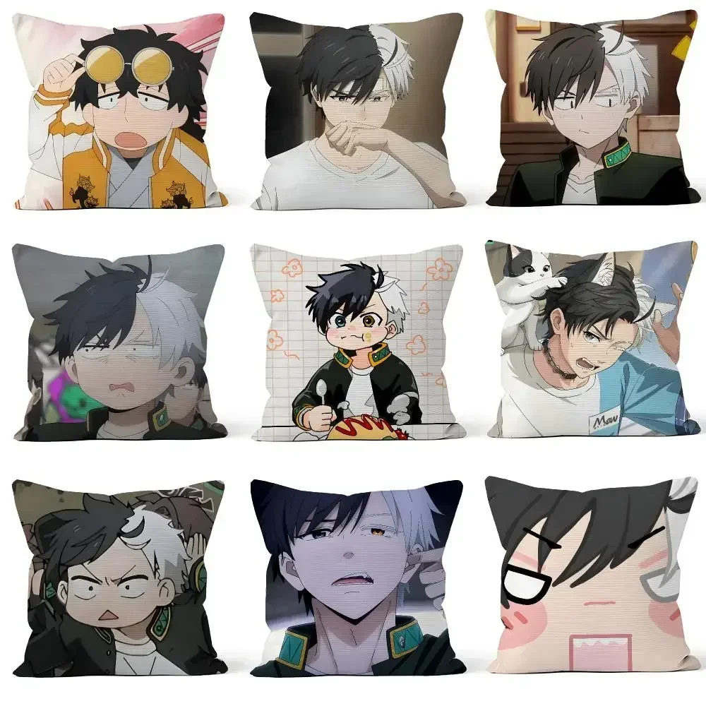 Cover Throw Anime WIND Pillow Cover Bofurin Soft Short Plush BREAKER Case For Sofa Sakura Bedroom Haruka Cozy Home Decor