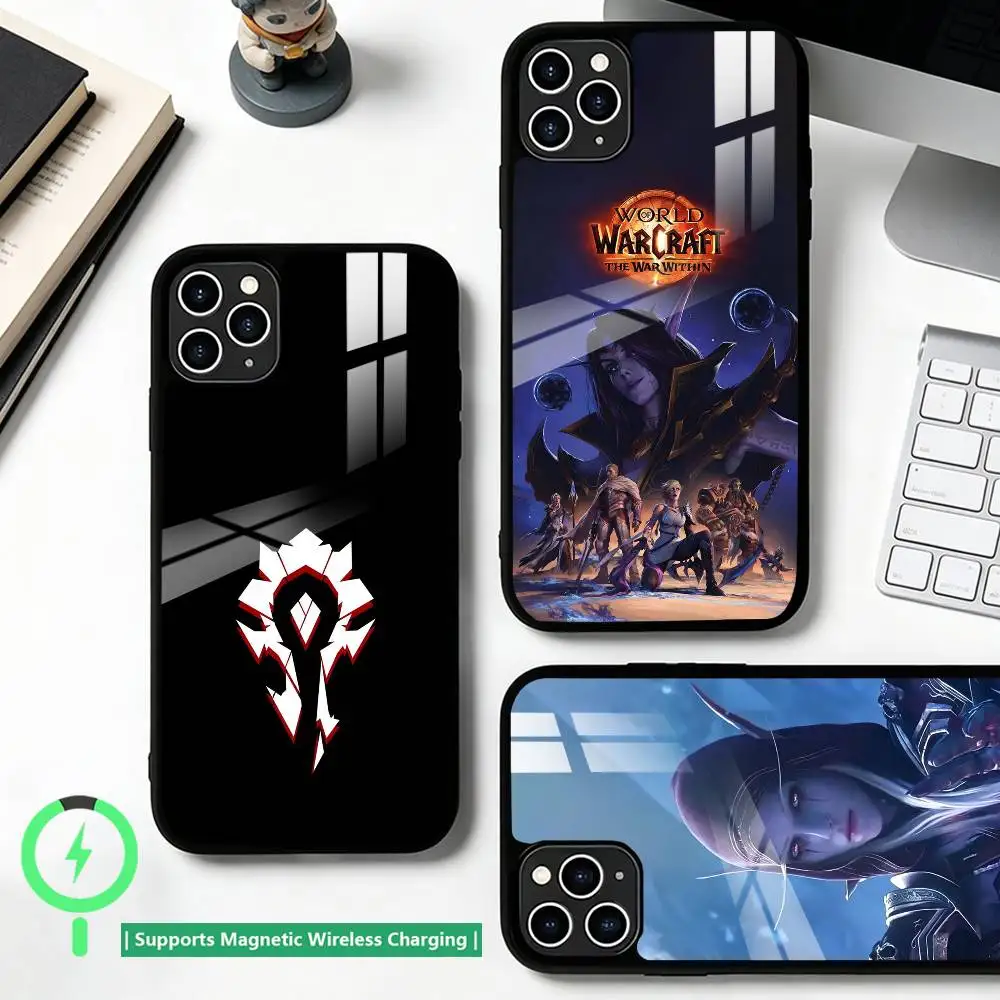 Game World of W-Warcraft  Phone Case For iPhone17,16,15,14,13,12,11 Plus,Pro Compatible with magnetic wireless charging