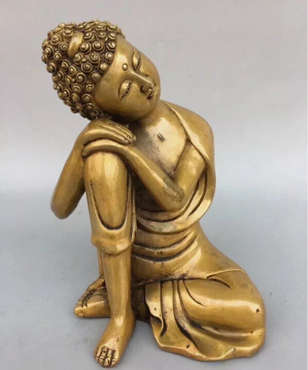 Tibetan Buddhism Bronze Ponder Over Shakyamuni Shakya Mani The Buddha Statue