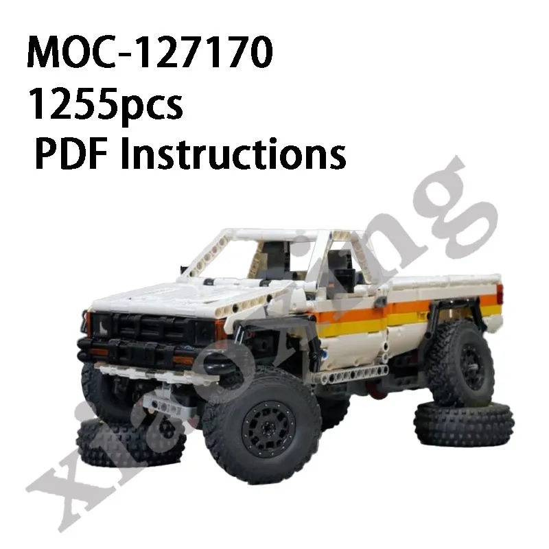 

New MOC-127170 off-road vehicle pickup truck climbing truck 1255pcs adult splicing block boy gift assembly model educational toy