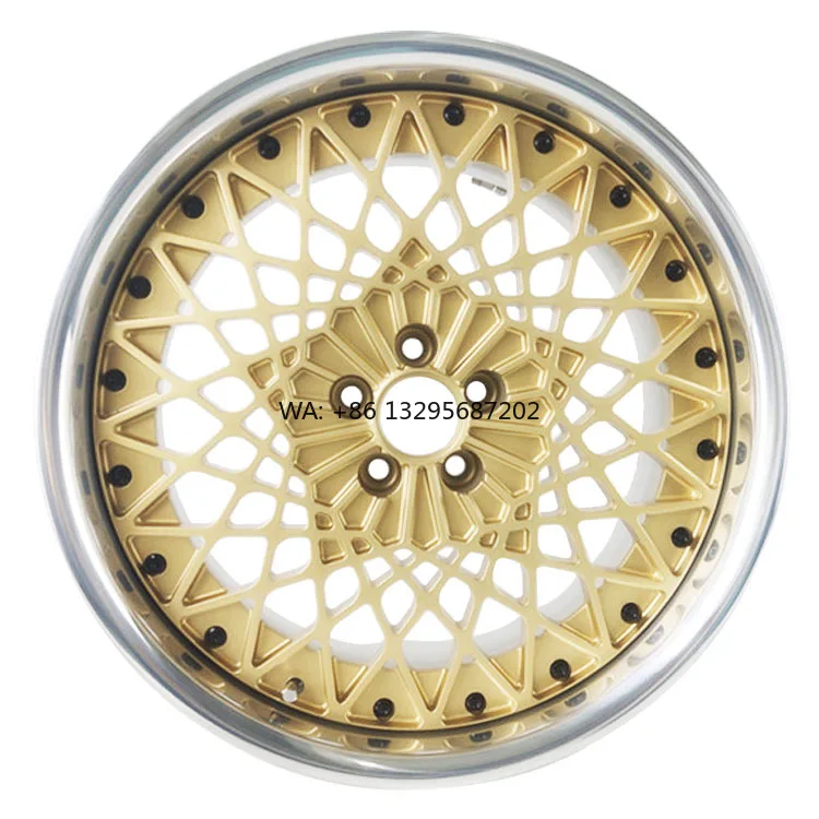 

2 Piece Wheel 16 17 18 19 20 21 22 23 24 25 26 Inch Custom Golden Luxury Refit Car Alloy Wheels for Lexus Infiniti Cadillac