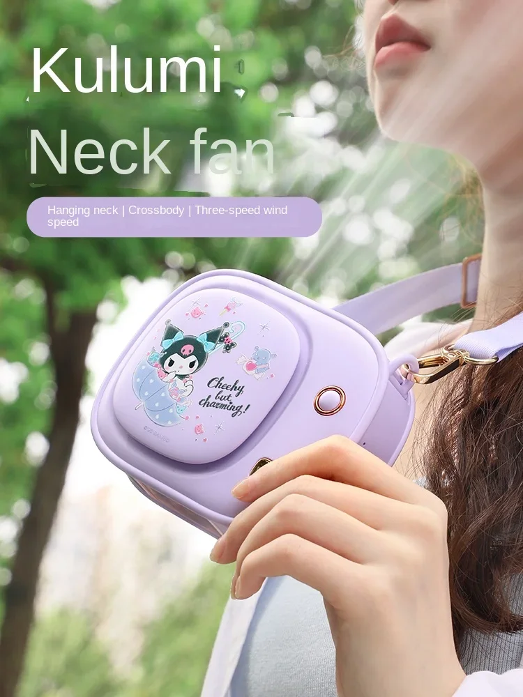 Kulomi Halterneck Fan Portable Small Mini Cute Handheld Small Fan