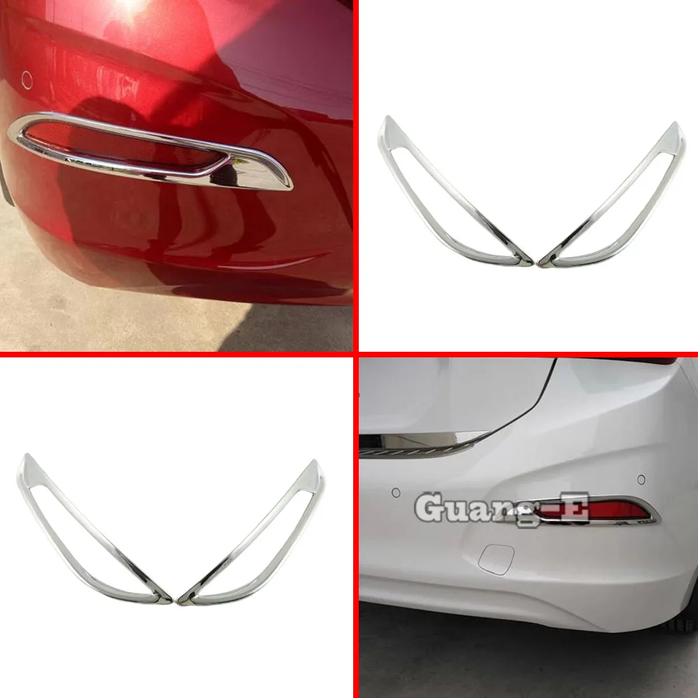

For Chevrolet Cruze Sedan 2017 2018 2019 2020 2021 Car Body ABS Chrome Cover Trim Back Tail Rear Fog Light Hood Lamp Frame Stick