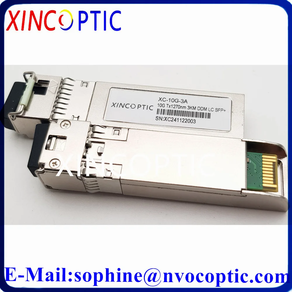 10Pairs 10G SFP+ Optical Transceiver,10G 3KM 1270/1330nm BIDI SM Simplex SFP Module LC Connector DOM Compatible Cisco Switch