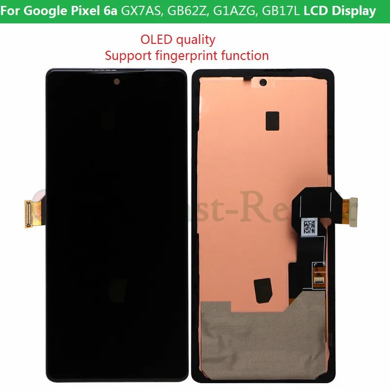 OLED quality Display For Google Pixel 6A lcd display GX7AS GB62Z