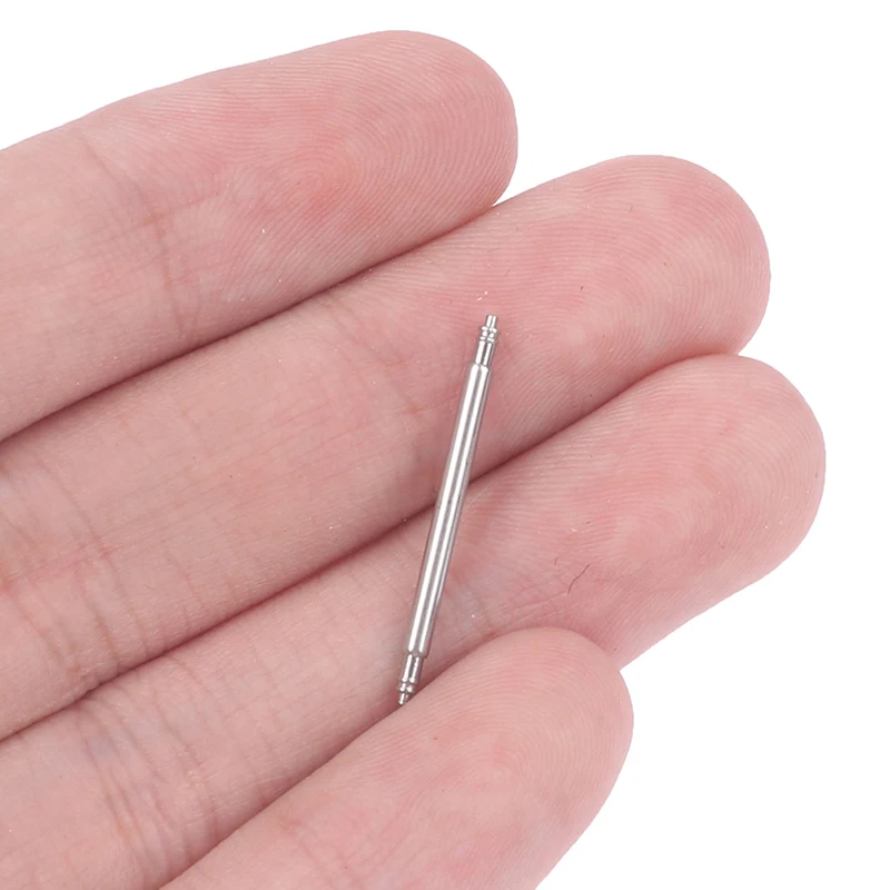 B*20 pieces/pack 1.8mm Silver Metal 10-26mm Strap Link Pin Accessories 1.8MM Watchbands Repair Tool Stainless Steel Spring Bar