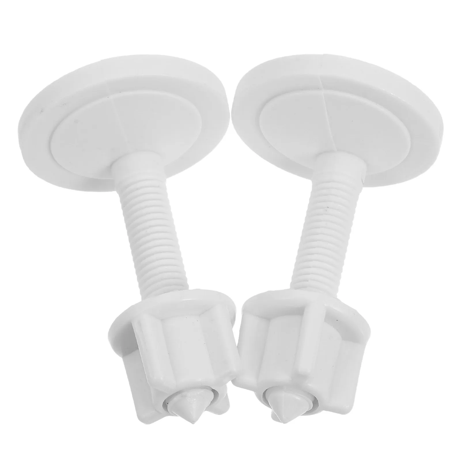 

2Pcs Toilet Seat Bolts and Screws Kit Plastic Hardware for Seat Lid Hinge Replacement Secure Fixation Robust Daily Performance