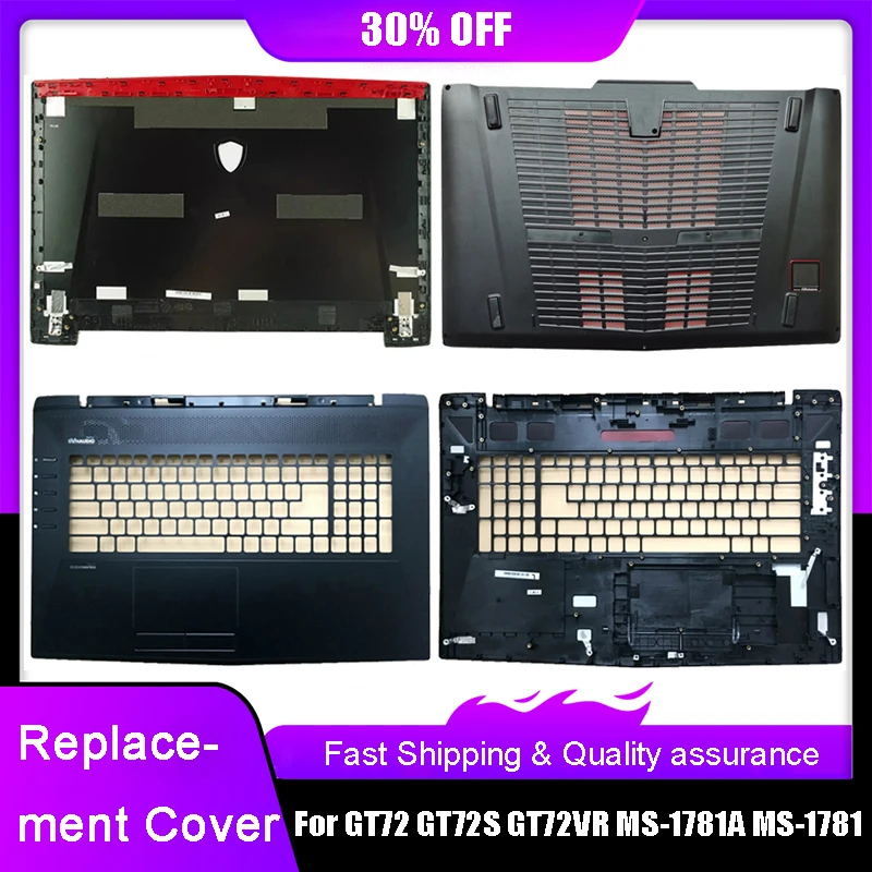 New Laptop LCD Back Cover For MSI GT72 GT72S GT72VR MS-1781 MS-1782 Series Palmrest Upper Bottom Base Case Rear Lid A C D Shell