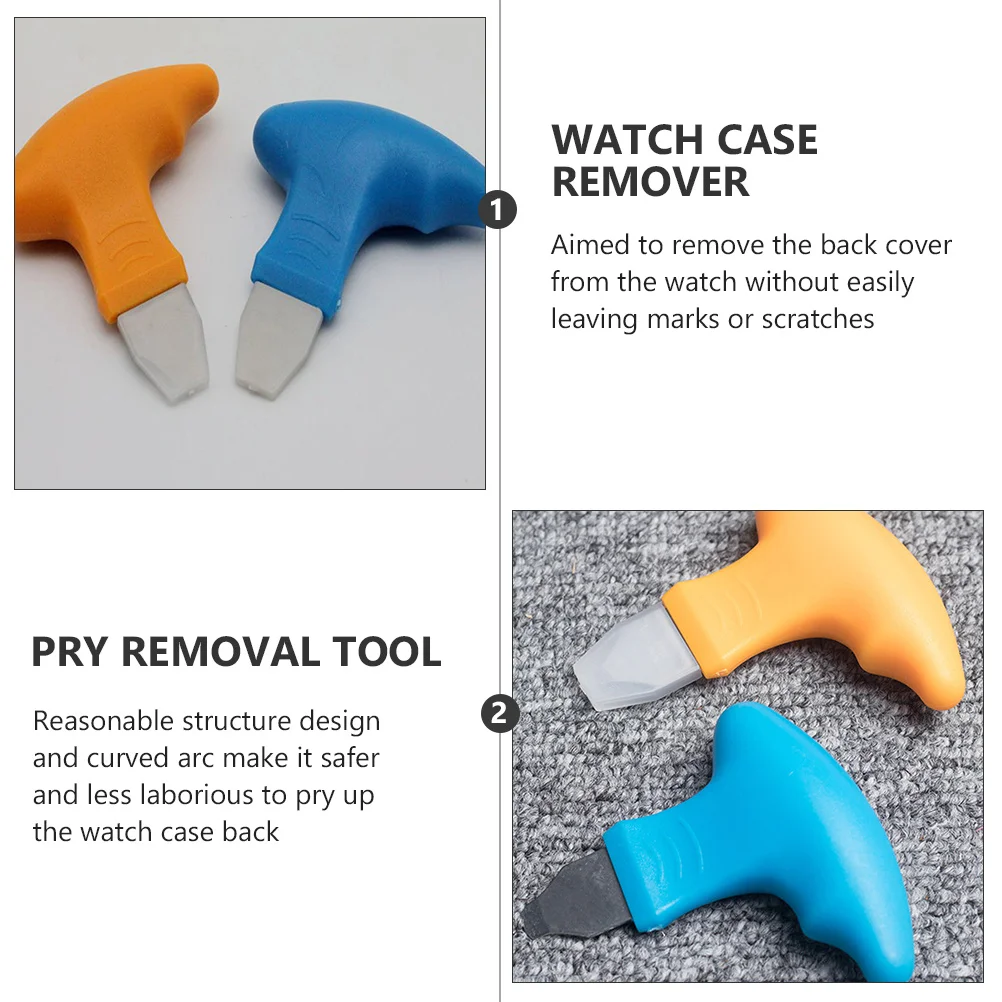 

Watch Back Case Pry Opener Non Slip Handle Saves Time Effort Professional Grade Steel and ABS Material Watch Back Cover Opener