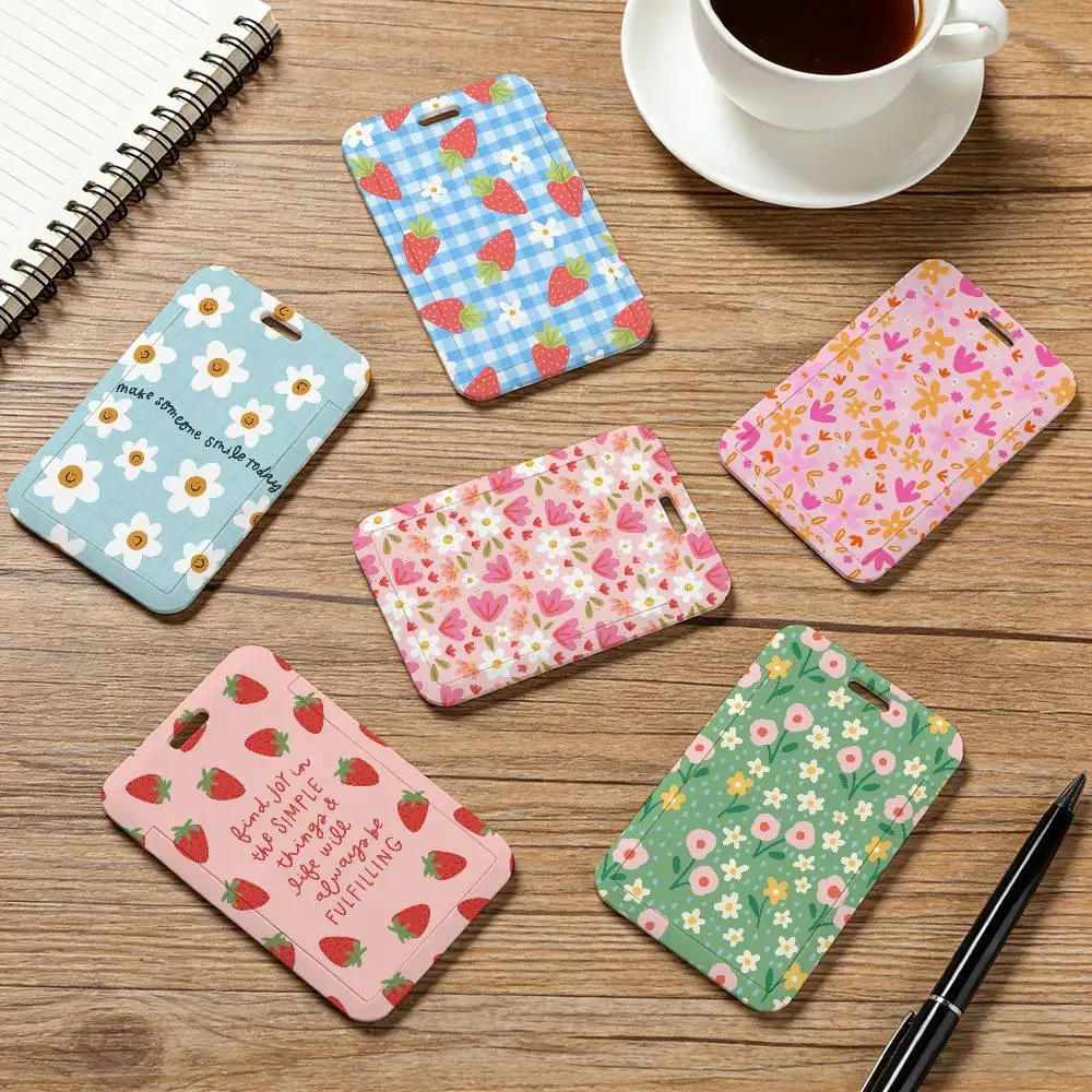 Fashion P-Pippi Post Card Holder Lanyard Company Staff Pass Unisex ID Name Work Card Holder Office Supplies
