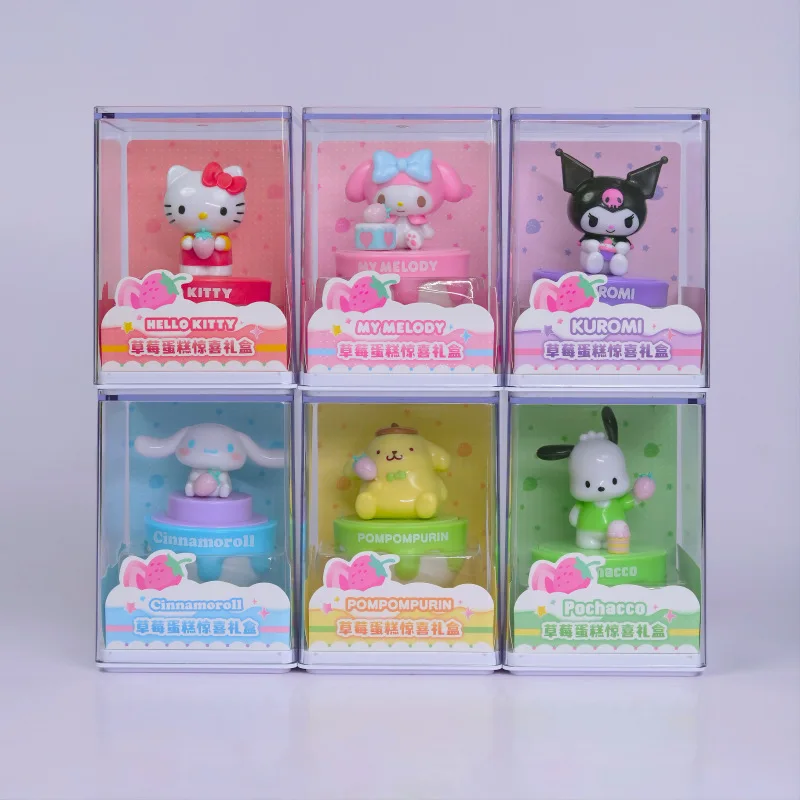 Hello Kitty, My Melody Kuromi, cartoon series, cartoon models, decorations, collection toys, children's birthday gift boxes.