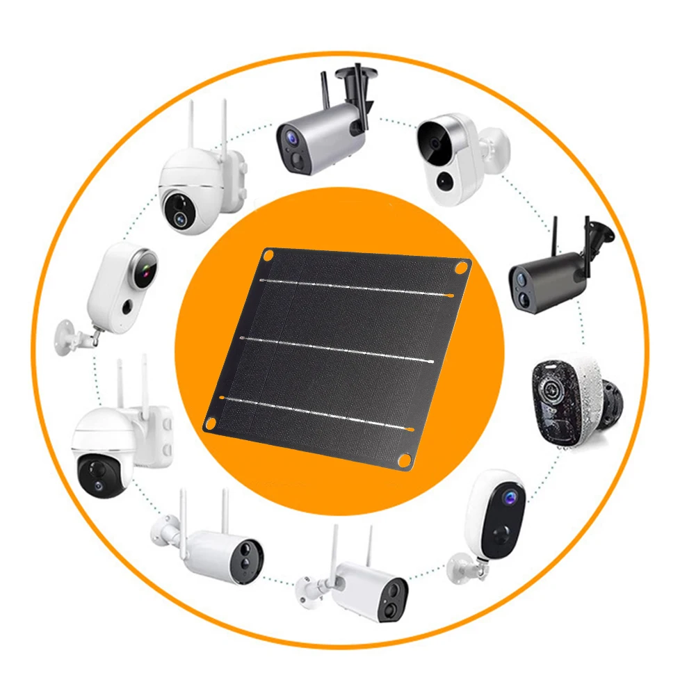 لوحة شمسية صغيرة مع مادة للحيوانات الأليفة ، شاحن شمسي ، طقم شحن للهاتف ، مراوح صغيرة ، كاميرا أمان خارجية ، 6 وات