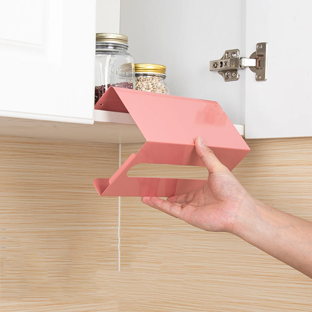 

1Pcs Wall Mount Paper Towel Holder Rustproof Iron Tissue Organizer for Bathroom Kitchen Space Saving Punch Free Design