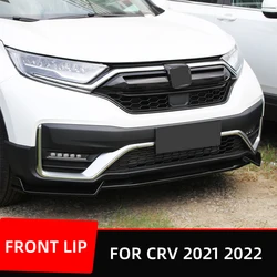 Front Bumper Lip Chin Spoiler Splitter Diffuser For Honda CRV 2021 2022 Bodykit Protection Guard Deflector Exterior Accessories