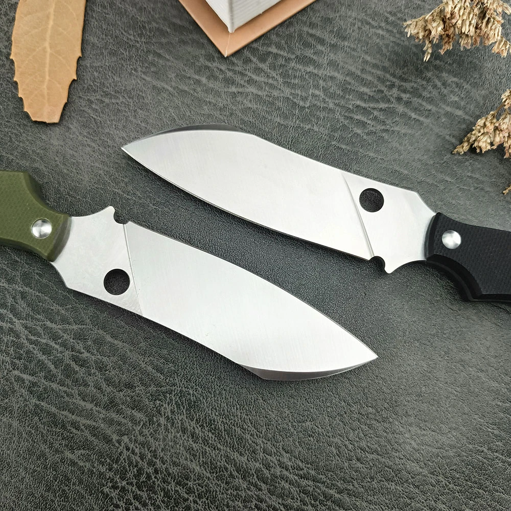 STOK Outdoor Adventure Straight Knife, High Hardness D2 Steel Sharp Fixed Blade Knife, Kydex Sheath, G10 Handle, Camping Tools