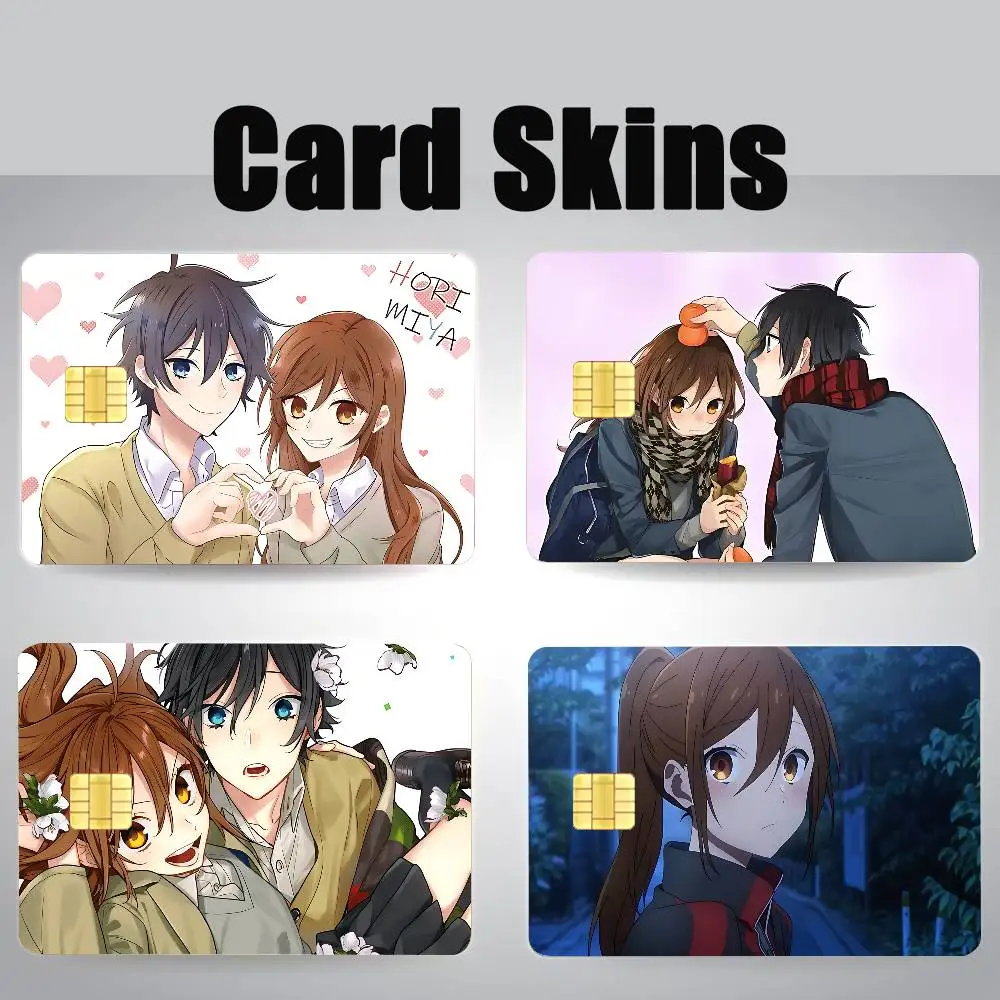 

Anime H-horimiya Card Stickers For Debit Credit Card Spend Or Save Shell On Off Ultra Thin No Fade Sticker Skin Cover Film