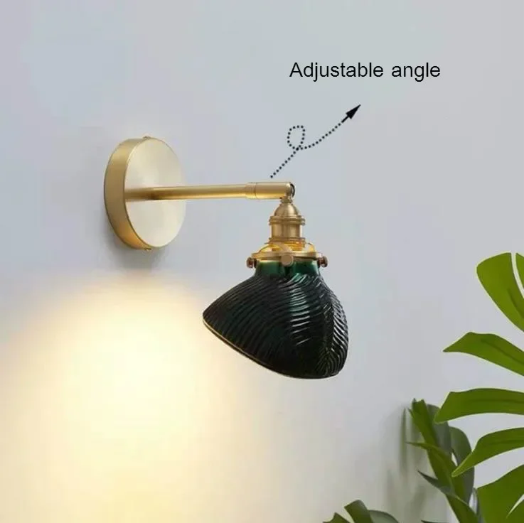 Creative Japanese Minimalist Glass Pendant Lamp Lighting Personality Decoration Green Led Hanging Lights Chandelier Brass