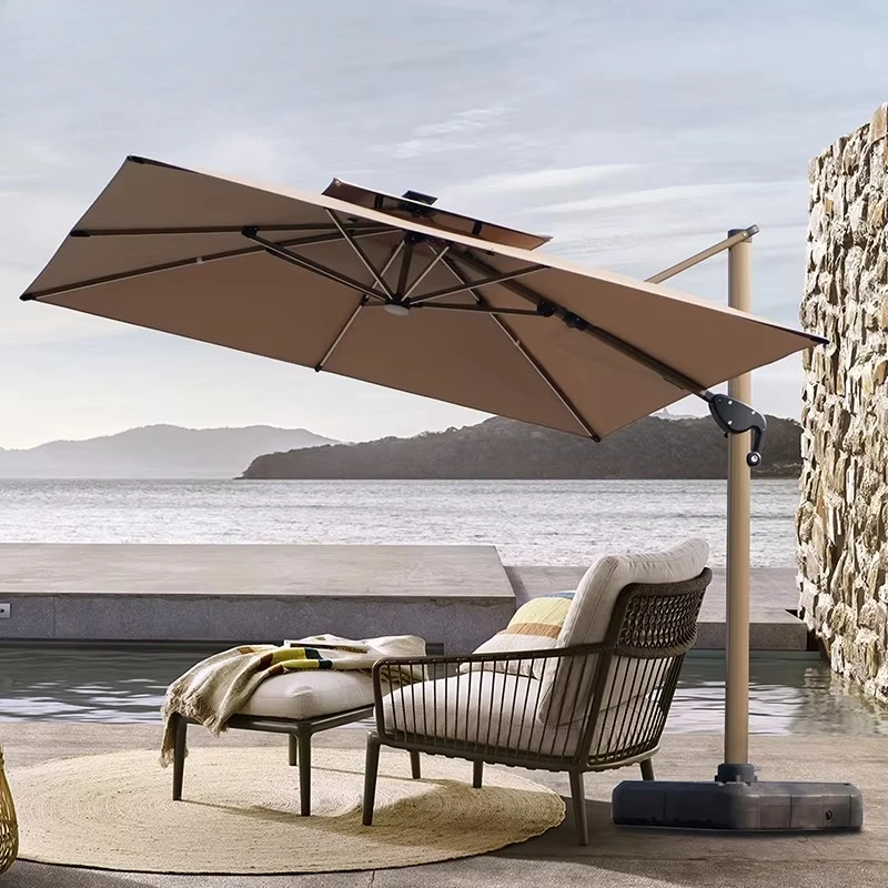 Outdoor Sun Umbrella Large Terrace Luxury Outdoor Furniture Beach Parasol