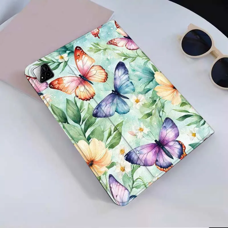 تصميم فراشة إبداعية لهاتف Xiaomi Redmi Mi Pad 4 5 6 6s 7 8 SE Pro 2 11 Plus Max 12.4 11 11.2 12.5 8.7 بوصة حافظة تابلت