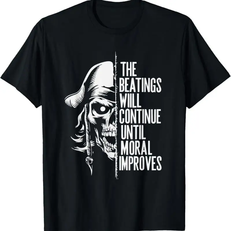 New Limited The Beatings Will Continue Until Morale Improves T Shirt