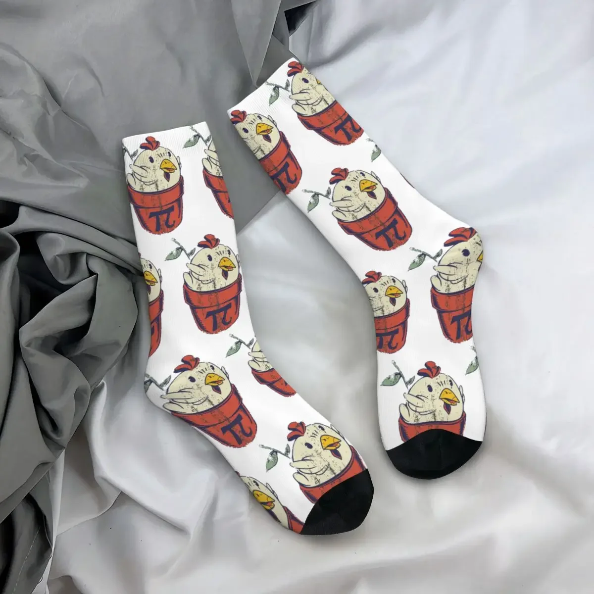 Calcetines largos de pollo para hombre y mujer, medias Súper suaves, medias de Humor de matemáticas, todas las estaciones, regalo de cumpleaños, 3,14