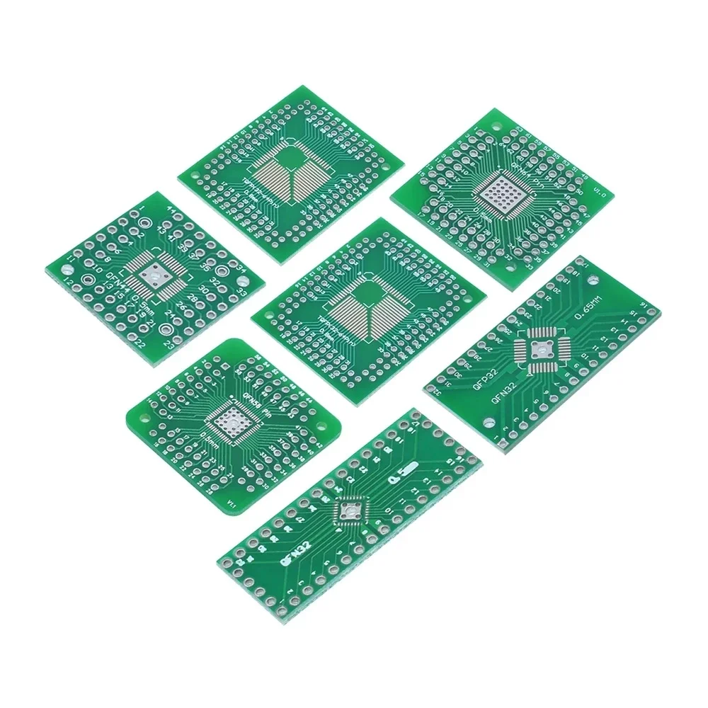 

To DIP IC Adapter Socket TSSOP SOIC SSOP Board QFN TQFP LQFP FQFP 32 44 48 56 64 80 100 Turn DIP/SMD Converter Plate 0.5mm 0.8mm