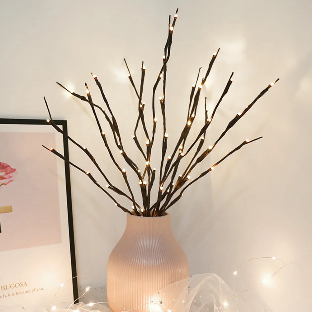 1 قطعة LED فرع الصفصاف ضوء مصباح فريد ديكور مواد ذات جودة طبيعية تصميم بسيط جديد أضواء غرفة نوم ديكور #3