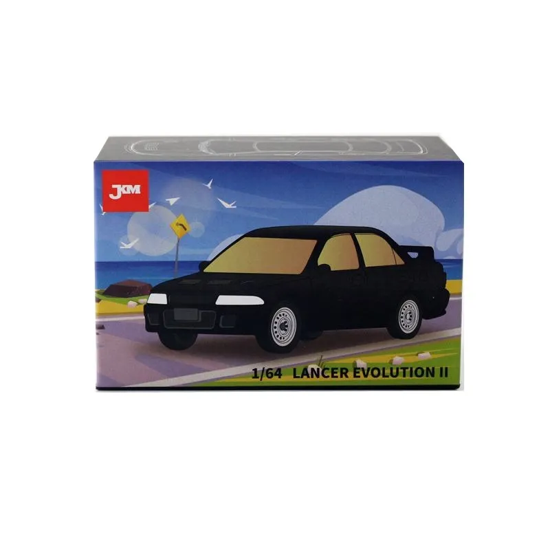 1:64 Mitsubishi Lancer Evolution II EVO 2 игрушечный автомобиль 1/64 JKM литой металлический Супер спортивный автомобиль модель миниатюрный