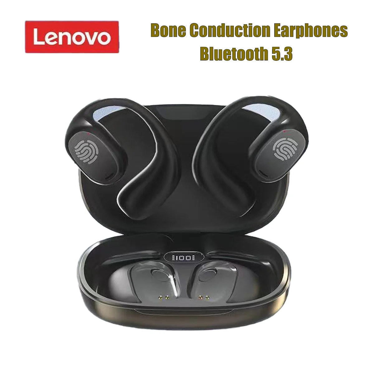جديد لينوفو سماعات توصيل العظام بلوتوث 5.3 سماعات لاسلكية عمر البطارية الطويل HiFI سماعة رأس ستيريو إلغاء الضوضاء