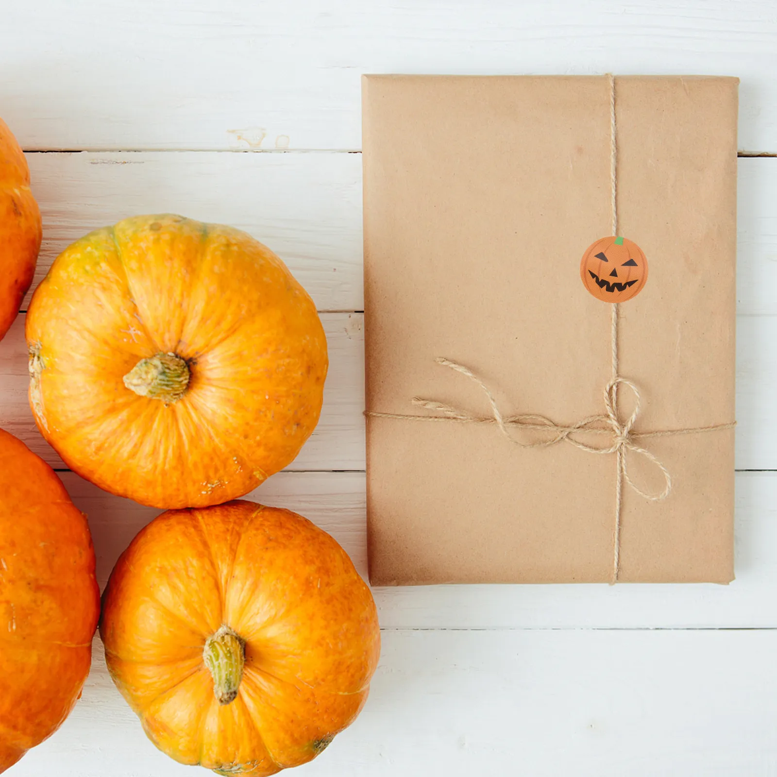 

Pumpkin Stickers Halloween Adhesive Decals Durable Decorative Removable No Glue Left Party Festival DIY Halloween Sticker