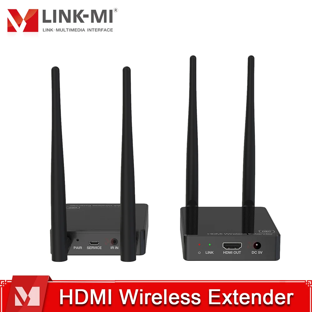 

Беспроводной удлинитель HDMI 100 м, 1080P при 60 Гц HD, передатчик видео и аудио с односторонним ИК-пультом дистанционного управления, H.265 для потоковой передачи домашнего кинотеатра ТВ