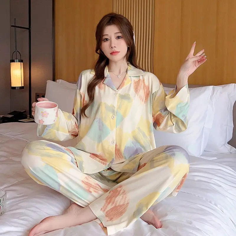 Pregnant Women Pajamas Modal Thin Confinement Clothing Large Size Adjustable Homewear Spring Casual Breathable Sleepwear Sets