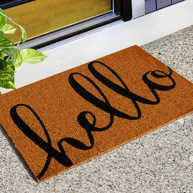 Imitation coconut palm door mat entrance mat entrance mat non-slip pvc household carpet