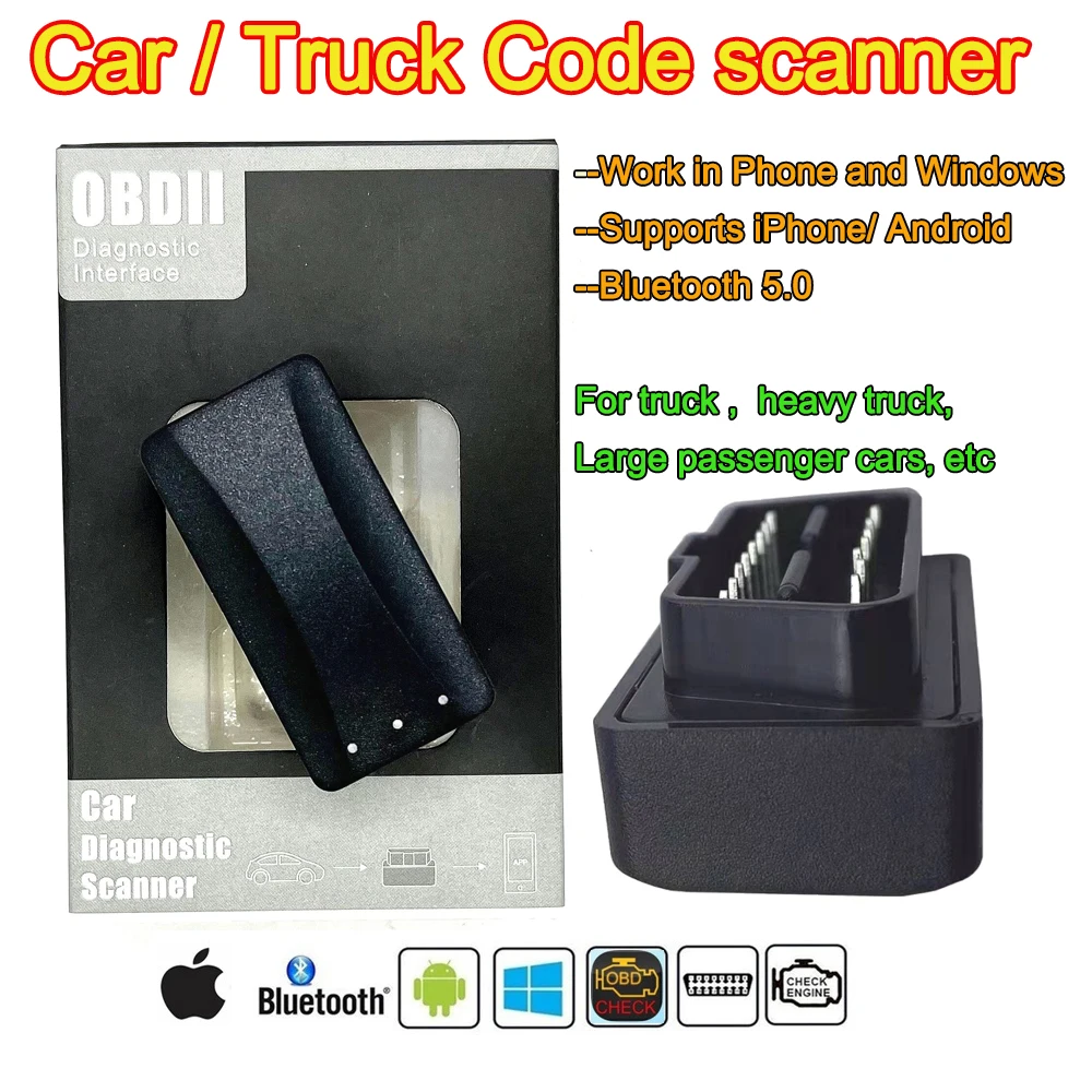 truck elm327 Phone work Clear Error codes Turn Off Engine Light elm327 for 12V 24V Auto/ heavy truck/ large passenger car