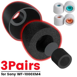 3/1Pairs Memory Foam Earphone Tip Noise Isolating Comfortble Ear Tips Pads Earbuds for Sony WF-1000XM4 WF-1000XM3 4mm Universal